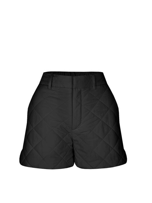 QUILTED SHORT PANTS_BLACK