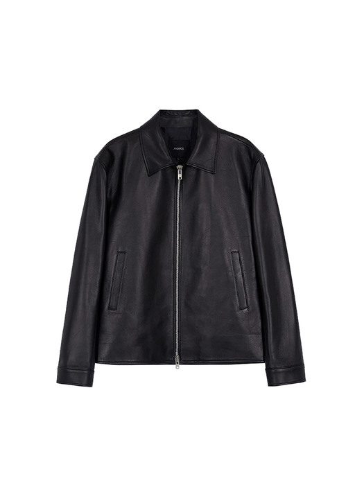 [ESSENTIAL] Trento Simple Leather Jacket  