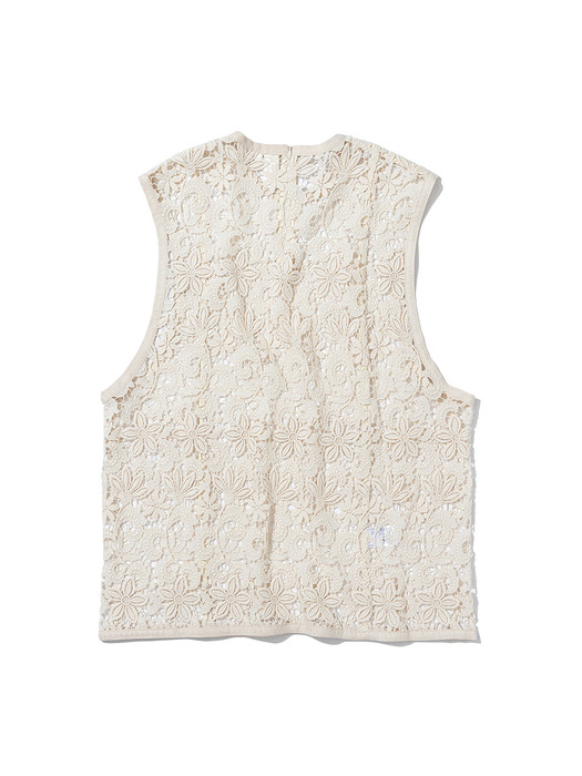 Embroidery Vest (Natural Flore)