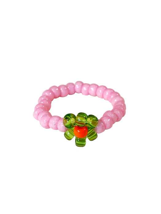 Green Sorbet Flower Beads Ring 비즈반지