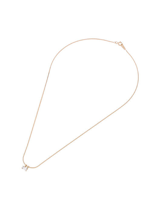 [GRAY Collection] Baguette Stone Slim Necklace