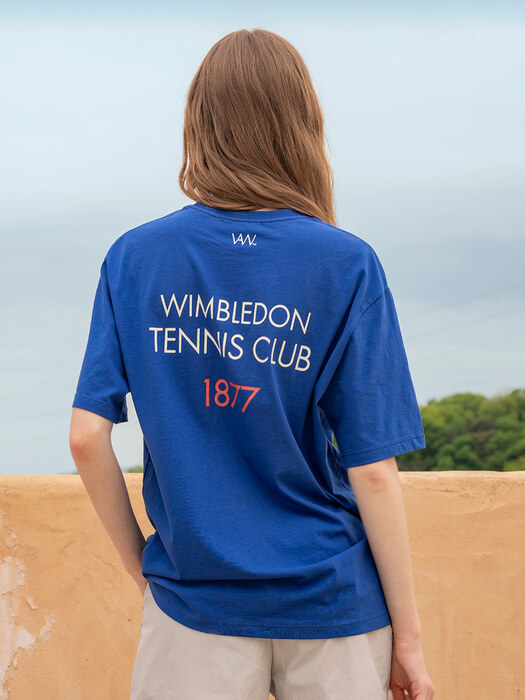 A3413 Wimbledon tennis T-shirt_Blue sapphire