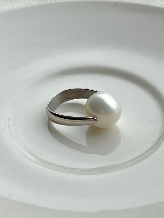 [silver925] pearl planet ring
