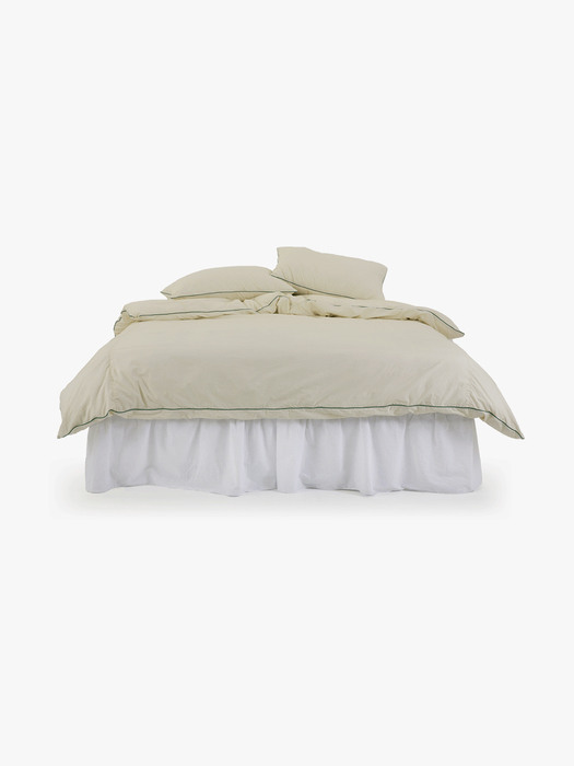 Cicci duvet cover - ivory/green