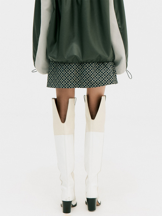 Corduroy Mini Skirt_Navy
