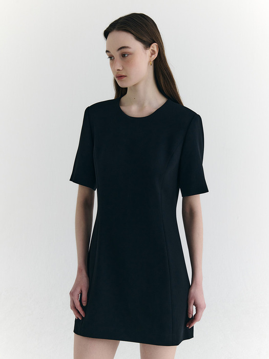 [Drama Signature] Half-sleeve Mini Dress_2color