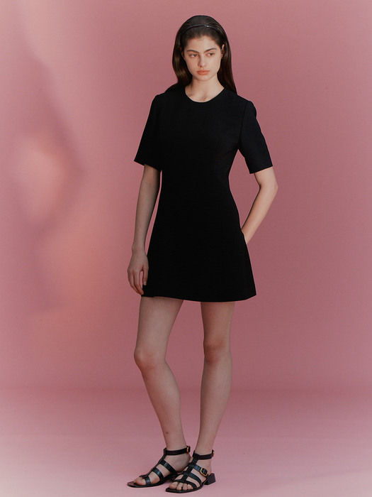 [Drama Signature] Half-sleeve Mini Dress