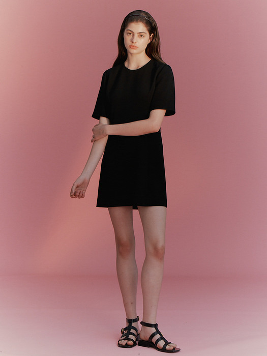 [Drama Signature] Half-sleeve Mini Dress