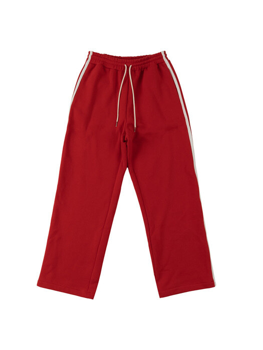 Side Zipper Sweatpants (Red)