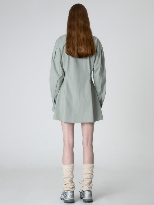 Shirring Shirts Onepiece in Mint VW2AO470-31