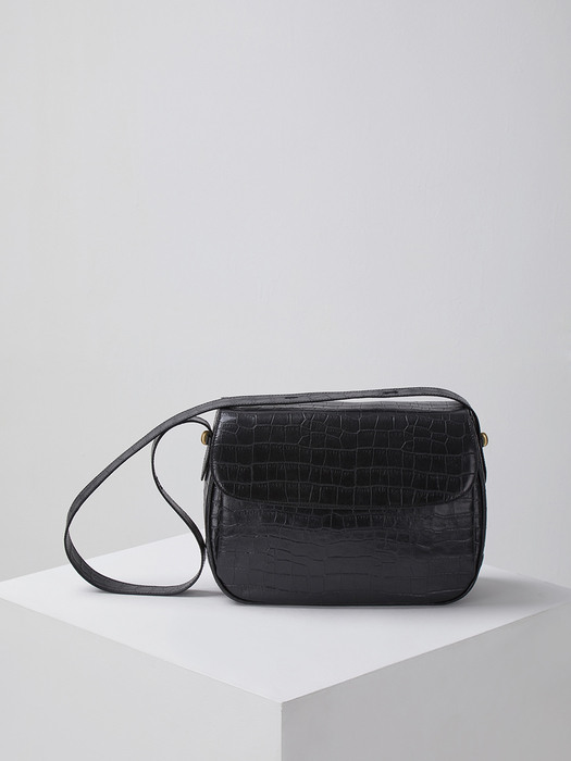 mail bag(Crocodile black)