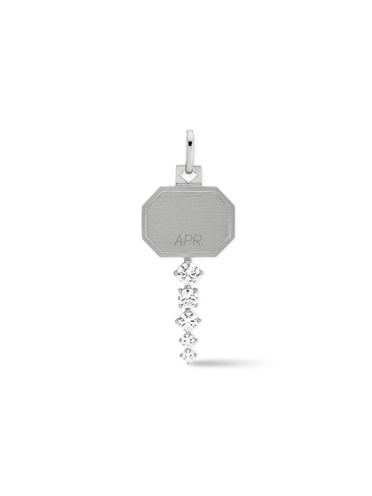 Iconic Octagon Silver Key Pendant 아이코닉 옥타곤 실버 키 팬던트