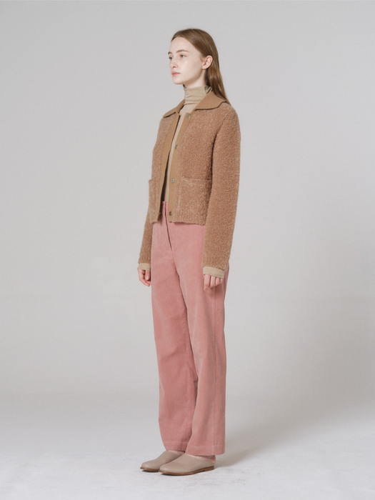 Boucle collar outer (camel)