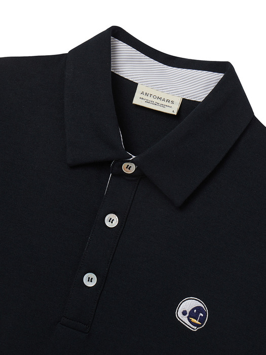 Midnight Helmet Polo Men - Black