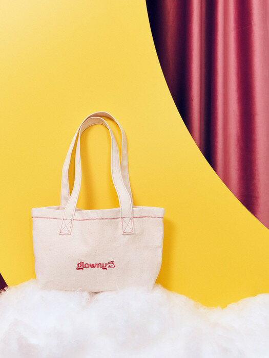 [EXCLUSIVE] CANVAS TOTE BAG - PINK stitch