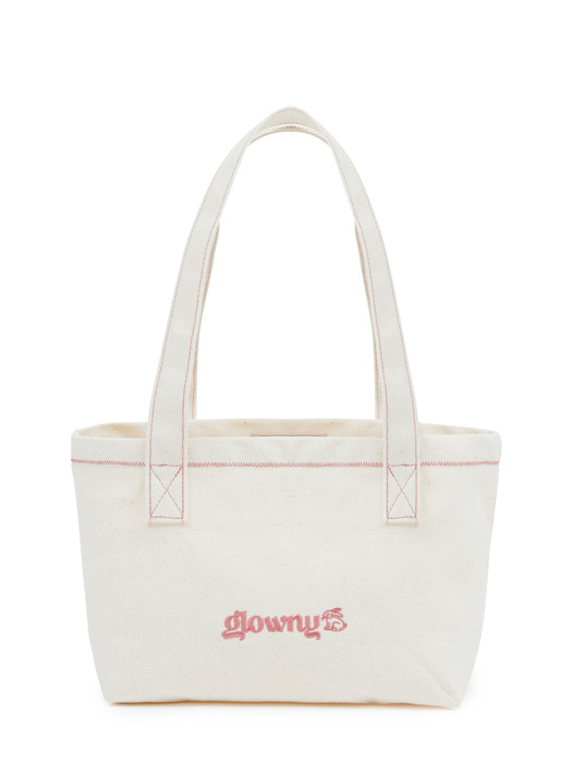 [EXCLUSIVE] CANVAS TOTE BAG - PINK stitch