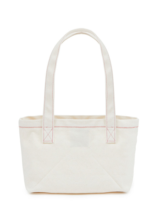 [EXCLUSIVE] CANVAS TOTE BAG - PINK stitch