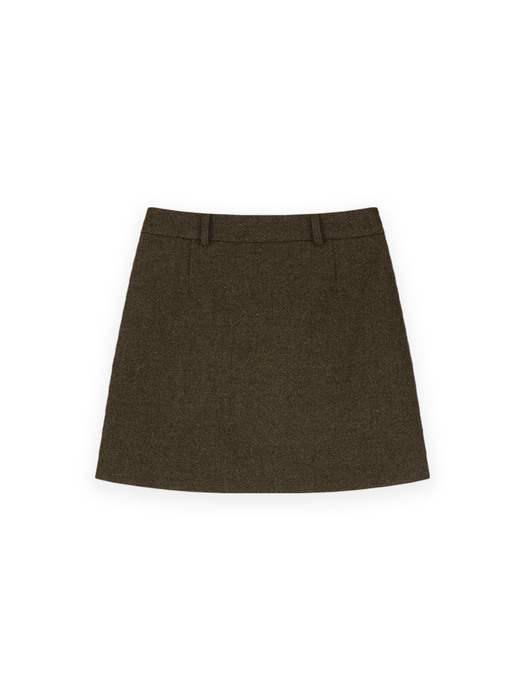 HARRION MINI SKIRT (KHAKI BROWN)