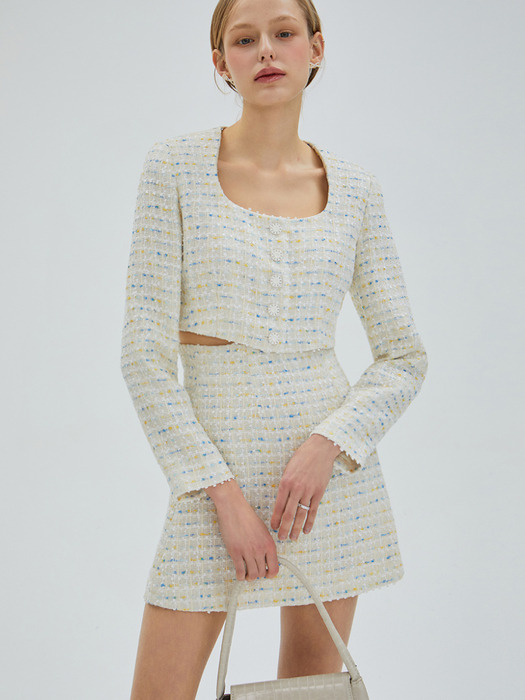 Aila tweed skirt(2colors)