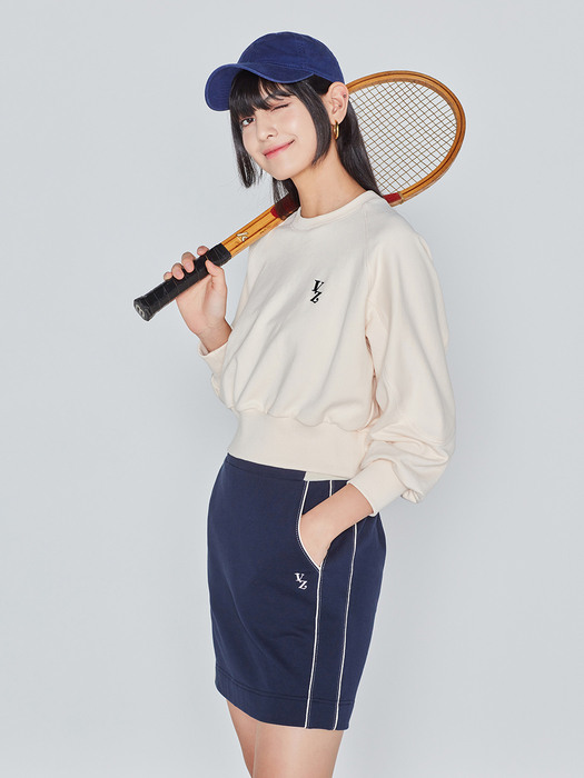 H-LINE SWEAT SKIRT(NAVY)