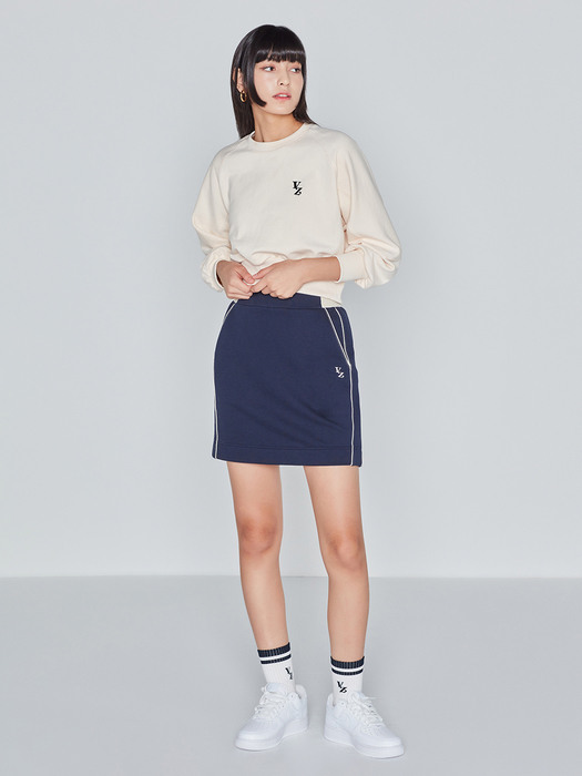 H-LINE SWEAT SKIRT(NAVY)