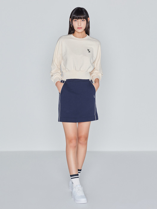 H-LINE SWEAT SKIRT(NAVY)