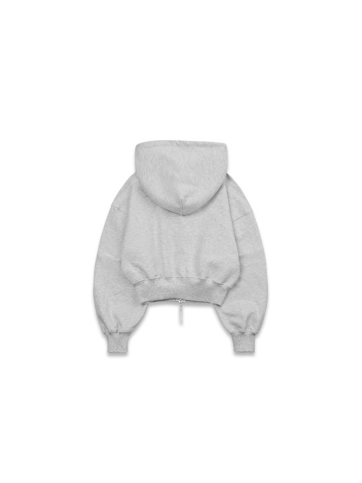 winner circle hoodie zip-up light grey
