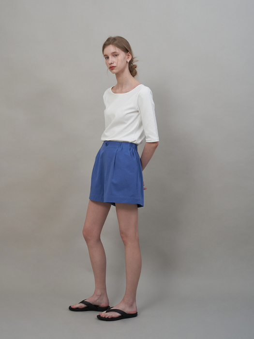 Cotton Banding Shorts (Blue)