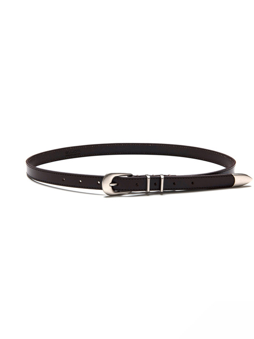 Essential Leather Belt_Cacao Brown