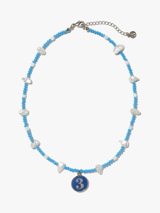 Weave / Cloud necklace / Blue