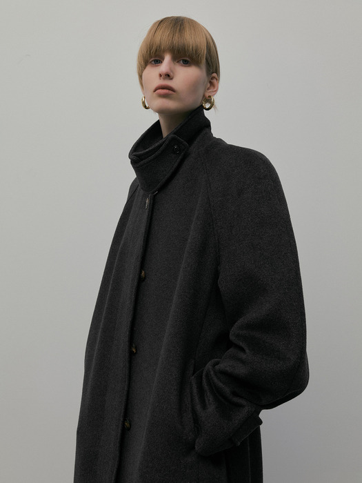 SIGNATURE BALMACAAN COAT_CHARCOAL