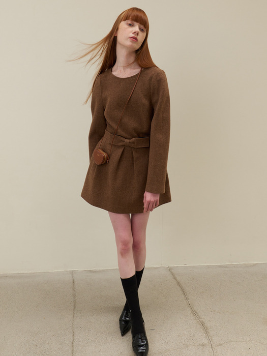 23 Fall_ Y/Brown Wool Set-up