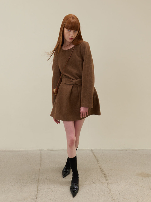 23 Fall_ Y/Brown Wool Set-up