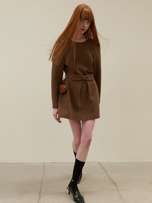 23 Fall_ Y/Brown Wool Set-up