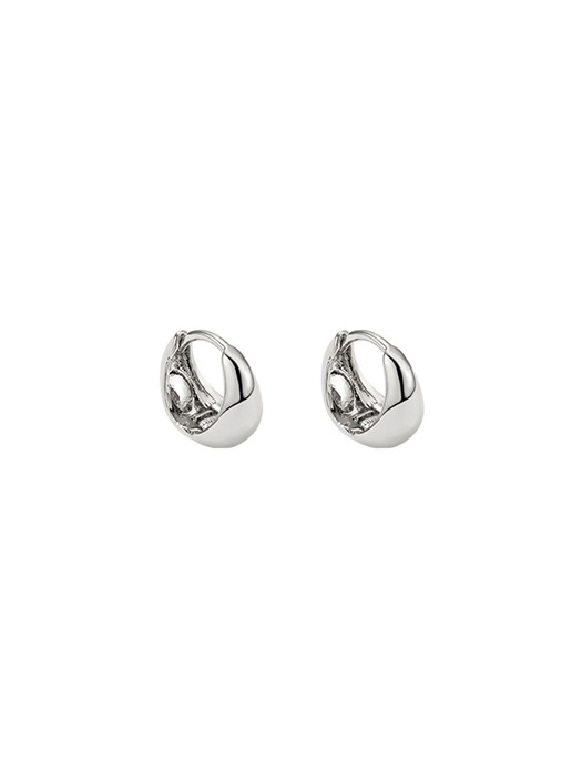 [925 silver] Deux.silver.101 / baby pigling earring (silver)