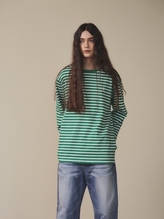 Vintage Stripe T-Shirt / Green