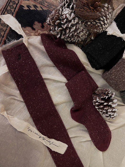 Fritte wool over knee socks - 4colors