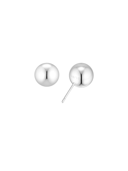 [925 silver] Deux.silver.166 / haute ball earring (10mm)