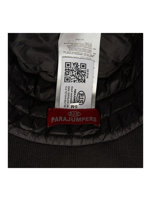 PARAJUMPERS 파라점퍼스 여성 패딩 버킷햇 벙거지 모자 PAACHA51 BLACK
