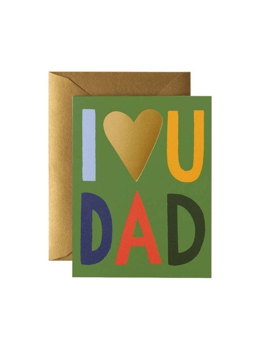 라이플페이퍼 I Love You Dad Card 어버이날 카드
