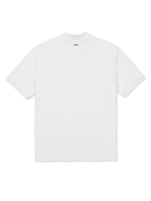 [24SS clove] Soft Terry Polo Shirt_Men (White)
