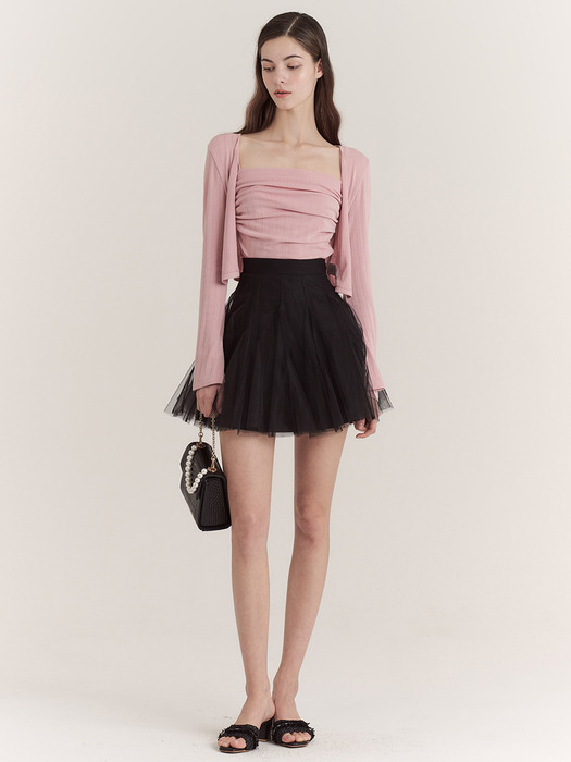 Etoile Banding Sha Mini Skirt (Black)