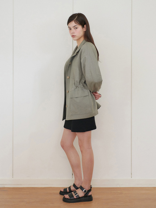 24N summer linen field jacket [KA]