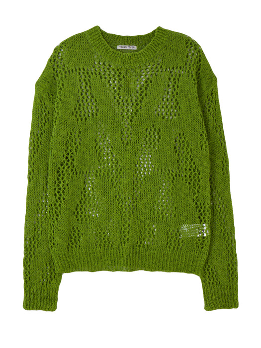 Solid Net Knit Green