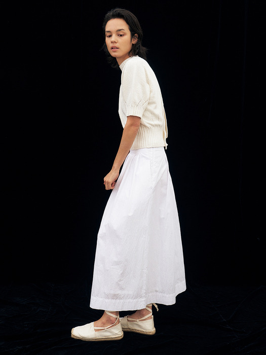 TFR COTTON PLEATED SKIRT_2COLORS