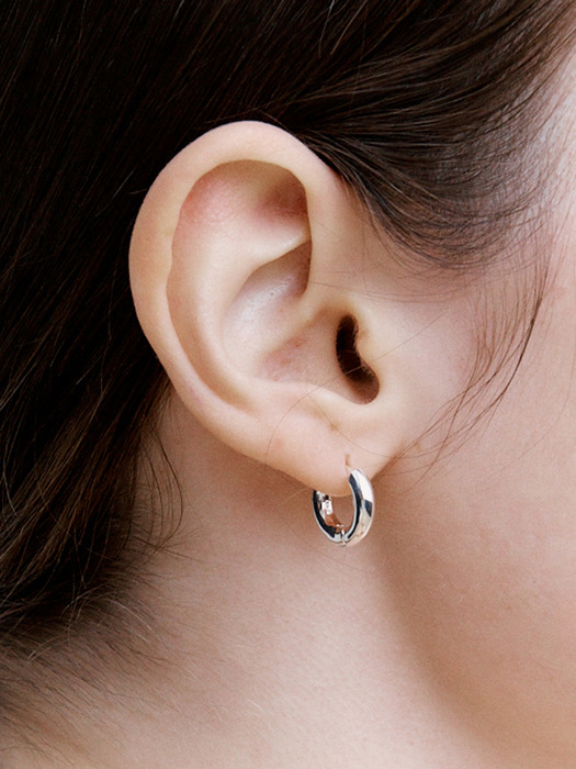 [silver925]classic hoop earring-s