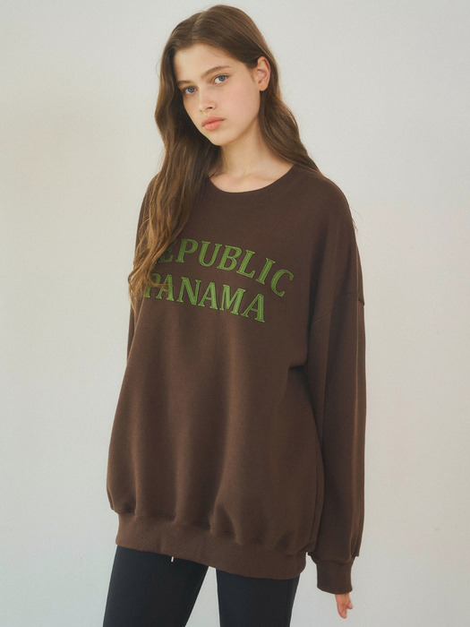 W/Heavy Cotton Panama Sweat Shirt 4color