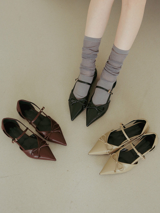 ljh5001 point ribbon maryjane flat _ 3colors