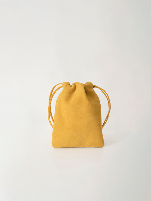 Fatu shoulder mini bag (Mustard suede)