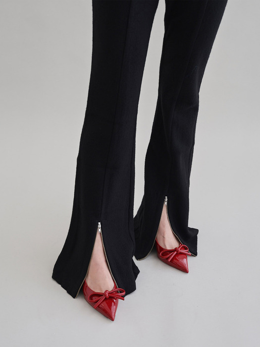 MOLLY Wool Trousers-Jet Black